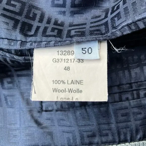 Givenchy Sport Coat Blazer Jacket 43” Chest Black Wool 3 Button Single Breasted - Picture 13 of 15